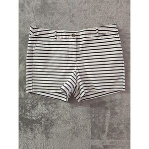 Boden Striped Shorts Women's Size 10 US Navy White‎ Classic Casual Summer